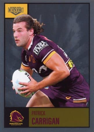 2022 NRL Elite Silver Specials - SS003 Patrick Carrigan Brisbane Broncos