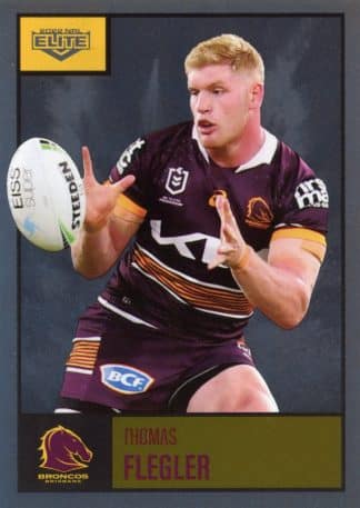 2022 NRL Elite Silver Specials - SS005 Thomas Flegler Brisbane Broncos