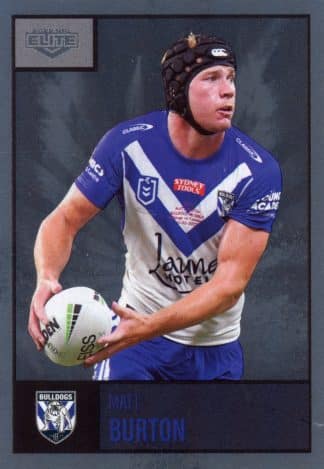 2022 NRL Elite Silver Specials - SS021 Matt Burton Canterbury Bulldogs