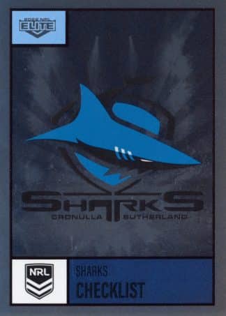 2022 NRL Elite Silver Specials - SS028 Cronulla Sharks Checklist