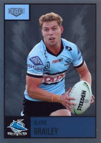 2022 NRL Elite Silver Specials - SS029 Blayke Brailey Cronulla Sharks