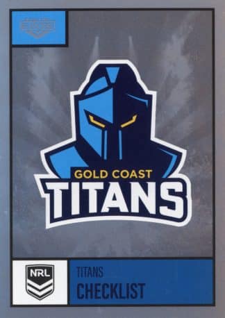 2022 NRL Elite Silver Specials - SS037 Gold Coast Titans Checklist
