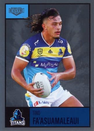 2022 NRL Elite Silver Specials - SS040 Tino Fa'asuamaleaui Gold Coast Titans