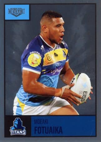 2022 NRL Elite Silver Specials - SS042 Moeaki Fotuaika Gold Coast Titans