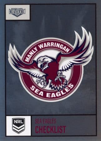 2022 NRL Elite Silver Specials - SS046 Manly Warringah Sea Eagles Checklist