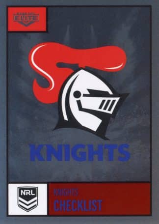 2022 NRL Elite Silver Specials - SS064 Newcastle Knights Checklist