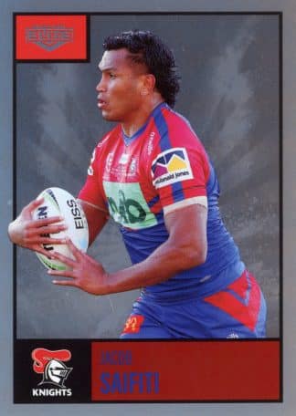 2022 NRL Elite Silver Specials - SS072 Jacob Saifiti Newcastle Knights