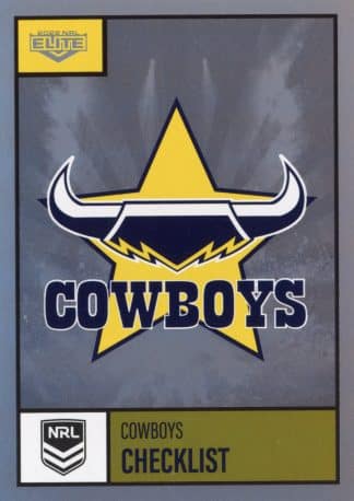 2022 NRL Elite Silver Specials - SS073 North Queensland Cowboys Checklist
