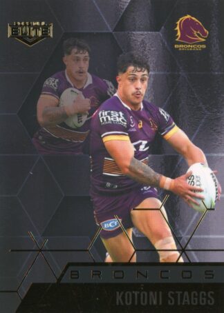 2022 NRL Elite Black Diamond Mojo - MBD009 Kotoni Staggs Brisbane Broncos