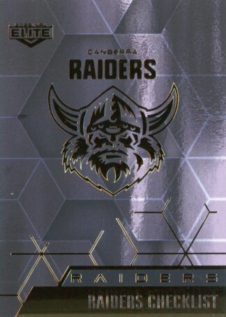 2022 NRL Elite Black Diamond Mojo - MBD010 Canberra Raiders Checklist