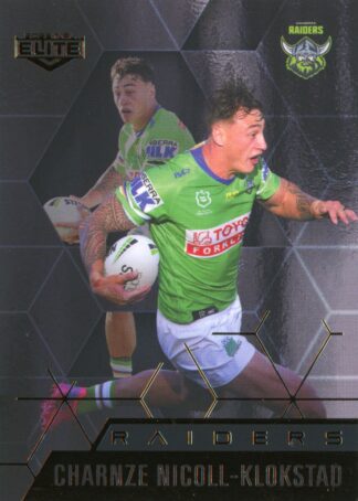 2022 NRL Elite Black Diamond Mojo - MBD012 Charnze Nicoll-Klokstad Canberra Raiders