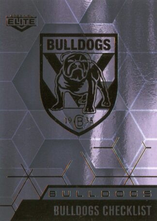 2022 NRL Elite Black Diamond Mojo - MBD019 Canterbury Bulldogs Checklist