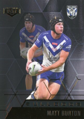 2022 NRL Elite Black Diamond Mojo - MBD021 Matt Burton Canterbury Bulldogs