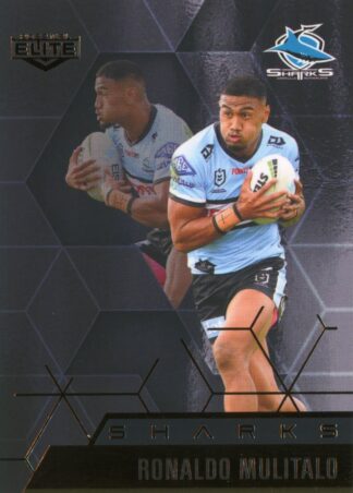 2022 NRL Elite Black Diamond Mojo - MBD034 Ronaldo Mulitalo Cronulla Sharks