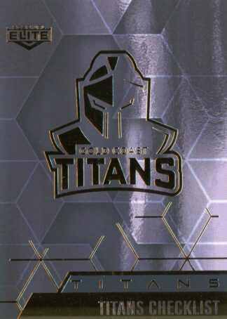 2022 NRL Elite Black Diamond Mojo - MBD037 Gold Coast Titans Checklist