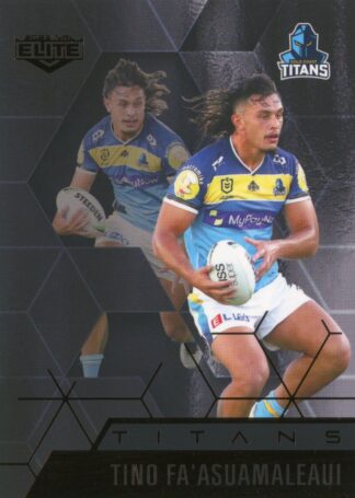 2022 NRL Elite Black Diamond Mojo - MBD040 Tino Fa'asuamaleaui Gold Coast Titans