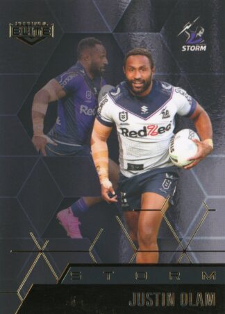 2022 NRL Elite Black Diamond Mojo - MBD062 Justin Olam Melbourne Storm