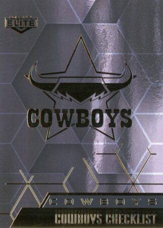 2022 NRL Elite Black Diamond Mojo - MBD073 North Queensland Cowboys Checklist