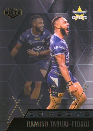 2022 NRL Elite Black Diamond Mojo - MBD079 Hamiso Tabuai-Fidow North Queensland Cowboys