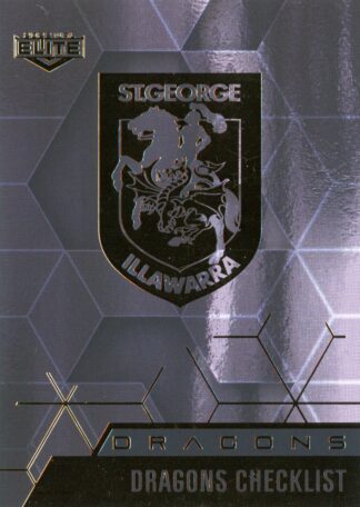 2022 NRL Elite Black Diamond Mojo - MBD109 St George Illawarra Dragons Checklist