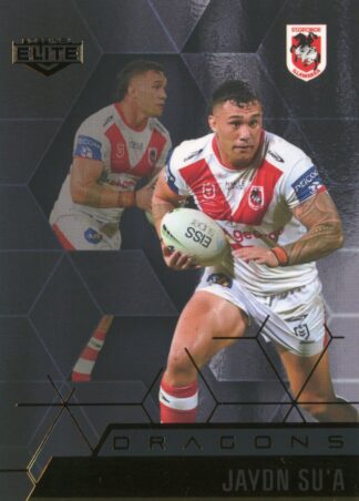 2022 NRL Elite Black Diamond Mojo - MBD117 Jaydn Su'a St George Illawarra Dragons
