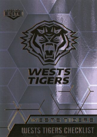 2022 NRL Elite Black Diamond Mojo - MBD136 Wests Tigers Checklist