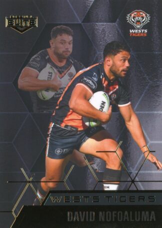 2022 NRL Elite Black Diamond Mojo - MBD141 David Nofoaluma Wests Tigers