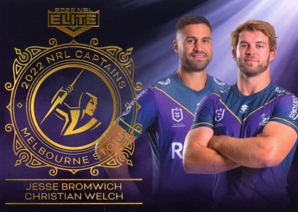 2022 NRL Elite Captains - C07 Jesse Bromwich & Christian Welch Melbourne Storm