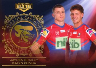 2022 NRL Elite Captains - C08 Jayden Brailey & Kalyn Ponga Newcastle Knights