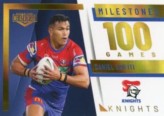 2022 NRL Elite Case Card - M08 Daniel Saifiti Newcastle Knights