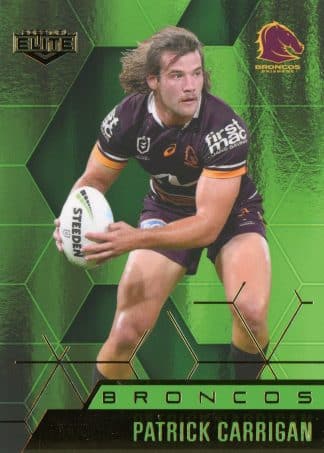 2022 NRL Elite Emerald Mojo - ME003 Patrick Carrigan Brisbane Broncos