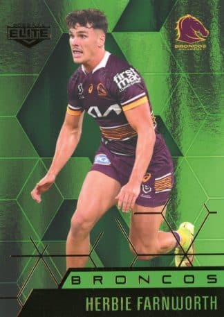 2022 NRL Elite Emerald Mojo - ME004 Herbie Farnworth Brisbane Broncos