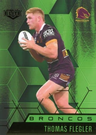2022 NRL Elite Emerald Mojo - ME005 Thomas Flegler Brisbane Broncos
