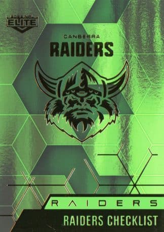 2022 NRL Elite Emerald Mojo - ME010 Canberra Raiders Checklist