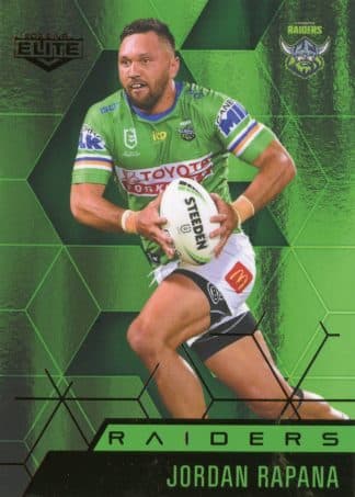 2022 NRL Elite Emerald Mojo - ME014 Jordan Rapana Canberra Raiders
