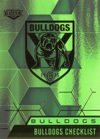 2022 NRL Elite Emerald Mojo - ME019 Canterbury Bulldogs Checklist