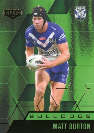 2022 NRL Elite Emerald Mojo - ME021 Matt Burton Canterbury Bulldogs
