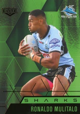 2022 NRL Elite Emerald Mojo - ME034 Ronaldo Mulitalo Cronulla Sharks