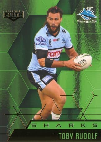 2022 NRL Elite Emerald Mojo - ME036 Toby Rudolf Cronulla Sharks