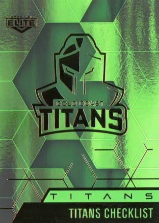 2022 NRL Elite Emerald Mojo - ME037 Gold Coast Titans Checklist