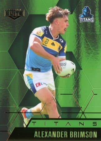 2022 NRL Elite Emerald Mojo - ME038 Alexander Brimson Gold Coast Titans