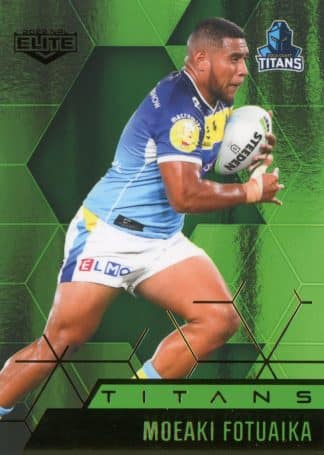 2022 NRL Elite Emerald Mojo - ME042 Moeaki Fotuaika Gold Coast Titans