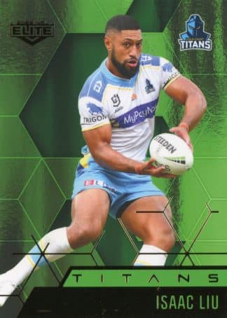 2022 NRL Elite Emerald Mojo - ME044 Isaac Liu Gold Coast Titans