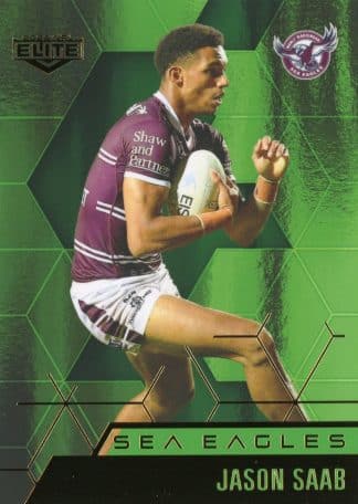 2022 NRL Elite Emerald Mojo - ME052 Jason Saab Manly Warringah Sea Eagles