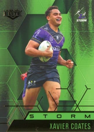 2022 NRL Elite Emerald Mojo - ME057 Xavier Coates Melbourne Storm