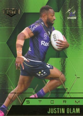 2022 NRL Elite Emerald Mojo - ME062 Justin Olam Melbourne Storm