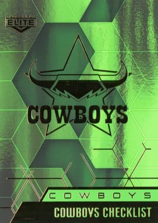 2022 NRL Elite Emerald Mojo - ME073 North Queensland Cowboys Checklist