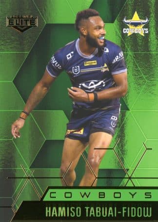 2022 NRL Elite Emerald Mojo - ME079 Hamiso Tabuai-Fidow North Queensland Cowboys