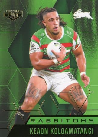 2022 NRL Elite Emerald Mojo - ME105 Keaon Koloamatangi South Sydney Rabbitohs