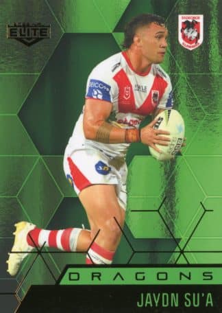 2022 NRL Elite Emerald Mojo - ME117 Jaydn Su'a St George Illawarra Dragons